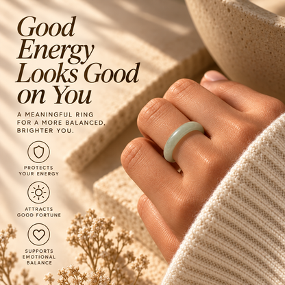 Skinny Jade Gemstone Ring