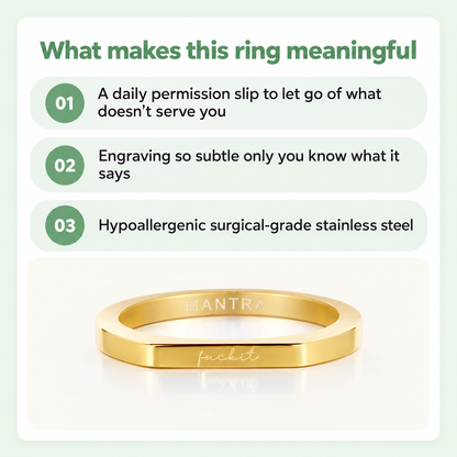 "f*ckit" — Daily Reminder Ring
