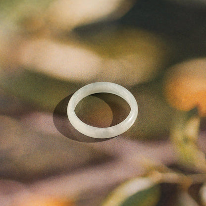 Skinny Jade Gemstone Ring