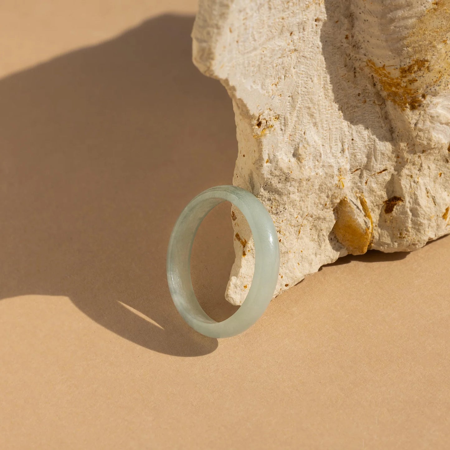 Skinny Jade Gemstone Ring