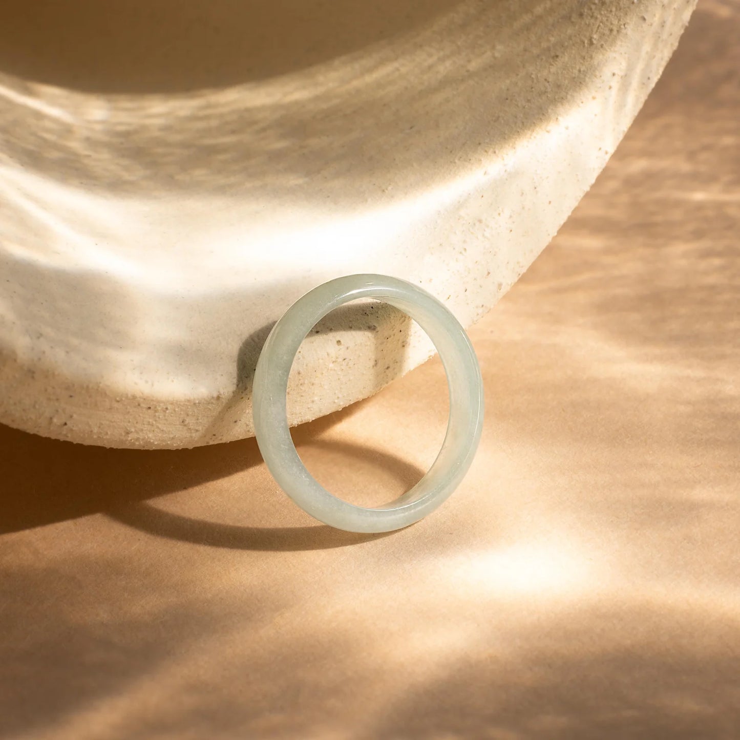 Skinny Jade Gemstone Ring